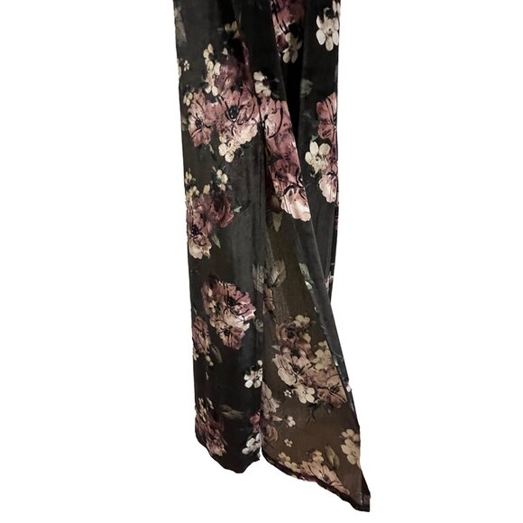 Peach Love Velvet Floral Maxi Dress - Picture 3 of 4